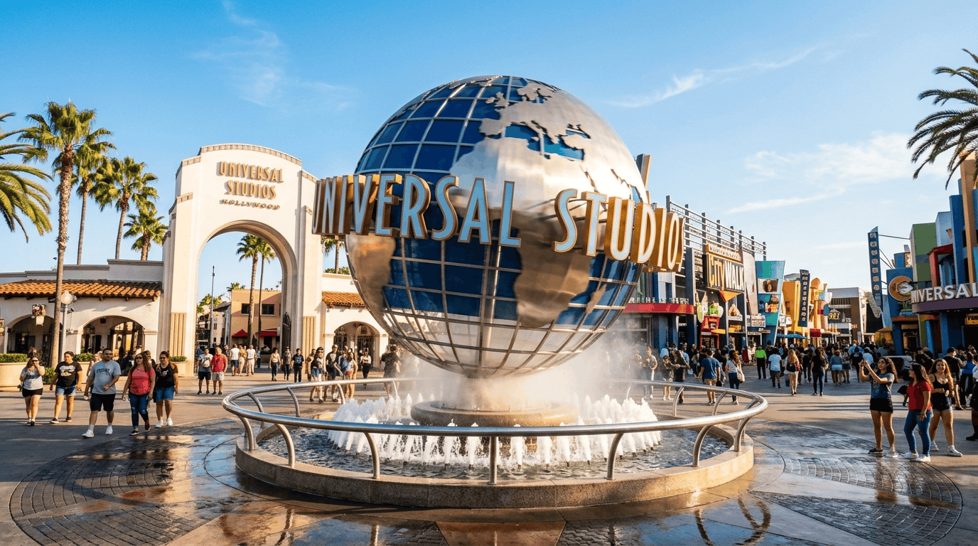 Universal Studios Hollywood to Fresno