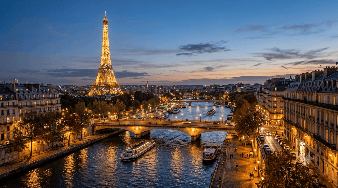 Arrive into Paris - The City of Romance, Lights and Glamour