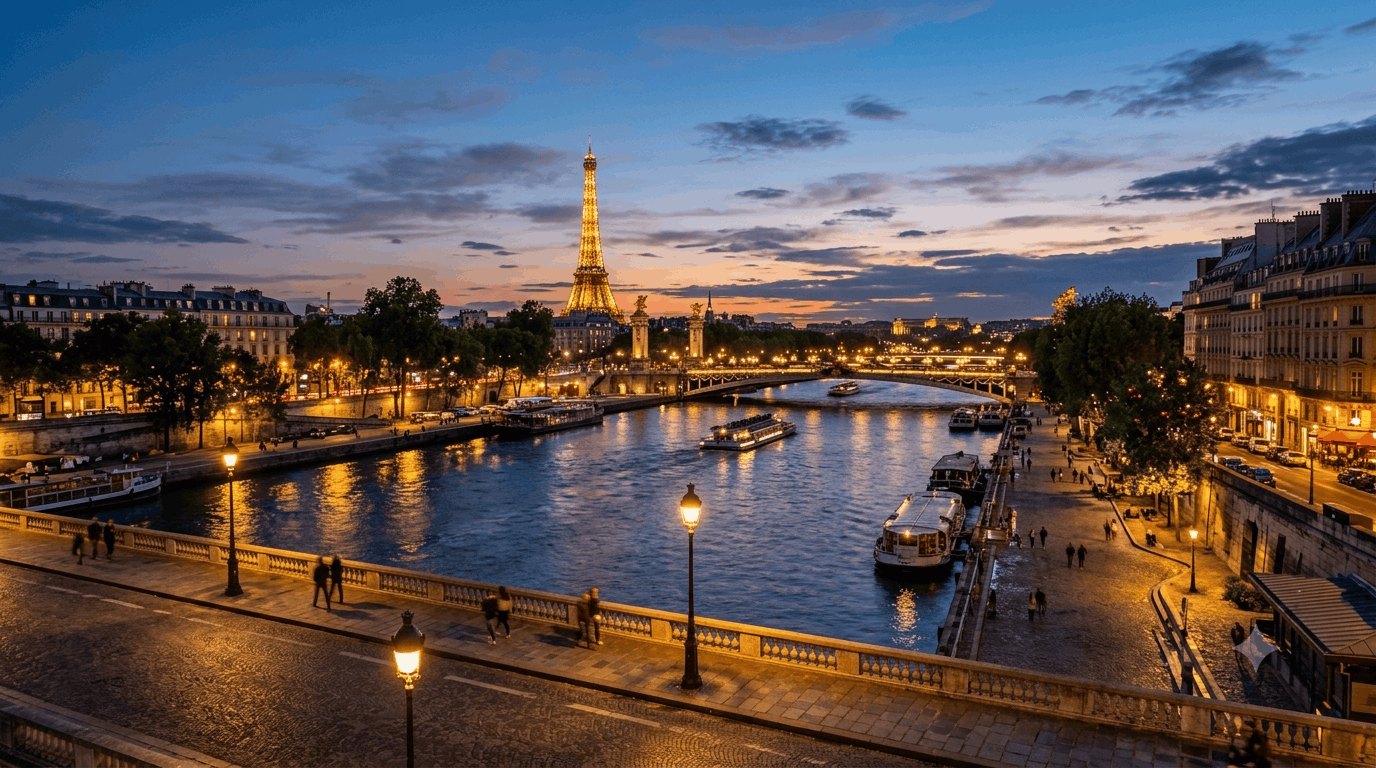 Arrive Into Paris - The City of Romance, Lights and Glamour